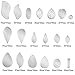 19 Pieces Earring Cutting Dies Leather Teardrop Earrings Die Cuts Leaf Shape Metal Die Cuts for Making DIY Crafts