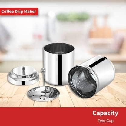 Cafetera de filtro tradicional de acero inoxidable 200 mL miniatura 7