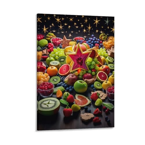 Peinture fruits toile décoration murale 16x24inch pour grand salon
