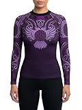 Raven Fightwear Women's Nordic Rash Guard IBJJF Approved MMA BJJ Purple X-Small