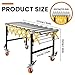 Folding Conveyor Table with Wheels - 660LBS Capacity, 23.6