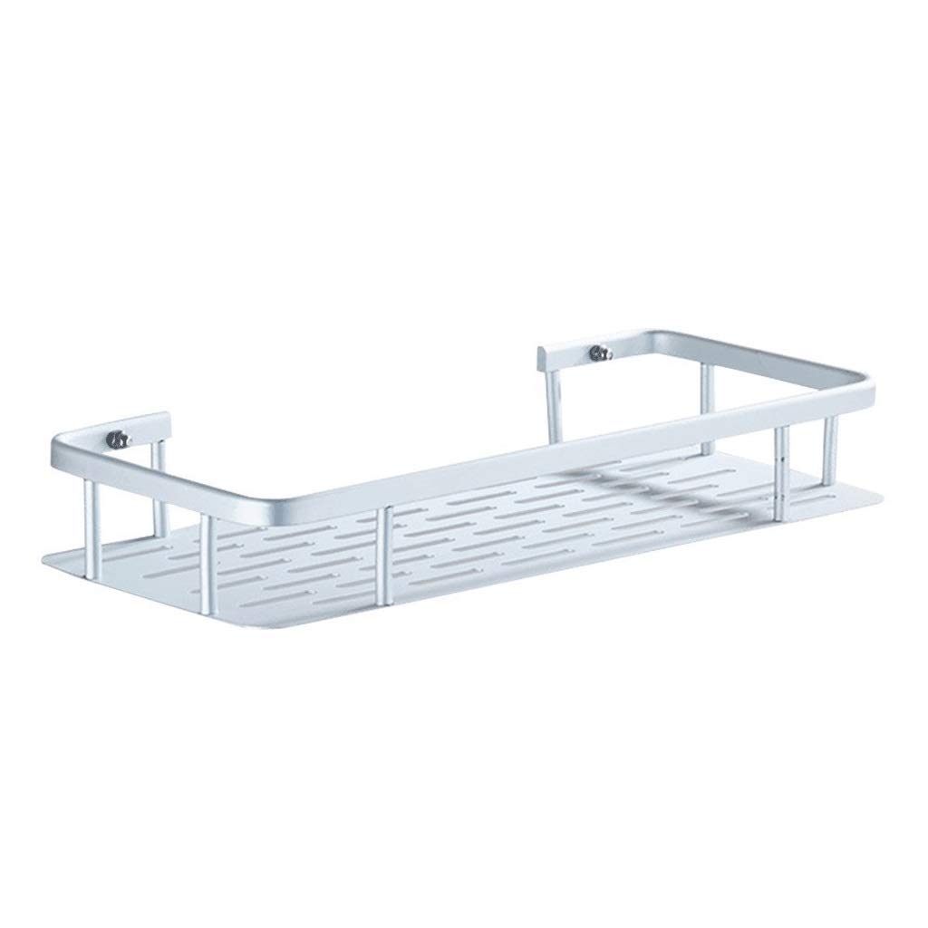Mensola in vetro for doccia in acciaio inox con barra portasciugamani - Supporto da parete for il bagno, finitura spazzolata,Mensola da bagno