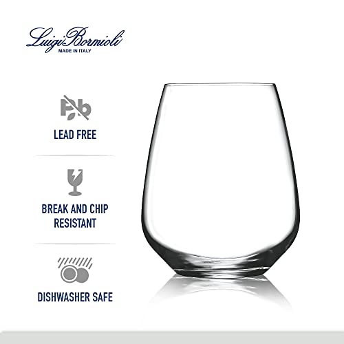 Luigi Bormioli Crescendo Crescendo 23.25 Ounce Stemless Wine Glasses, Set Of 4, Crystal Son-Hyx Glass, Made In Italy. #TOP3