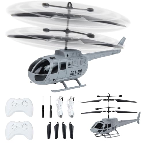 Remote Control Helicopter for Kids Boys Girls,2 Pack Military Toys Attack Helicopter,Army Style 2 Model RC Helicopters for Kids 6-8 Boys Military Lovers to Collect and Gift