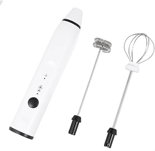 FUNOMOCYA Batidor de Y Leche 2 en 1 Batidor Eléctrico de Mano Espumador de Leche Recargable Batidor de Color