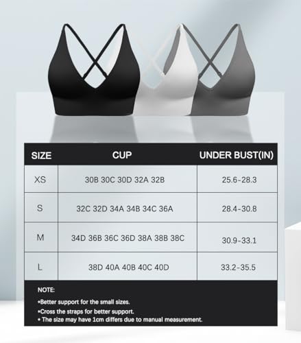 Image of Deep V-Neck Adjustable Women's Sports Bra