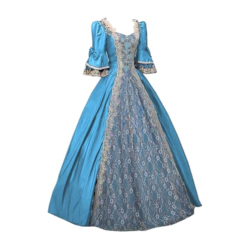 Robe médiévale pour femme et costume Renaissance vintage grande taille