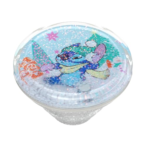 Image of PopSockets Adhesive Phone Grip, Holder, Phone Stand, Disney Lilo & Stitch - Snowglobe Stitch