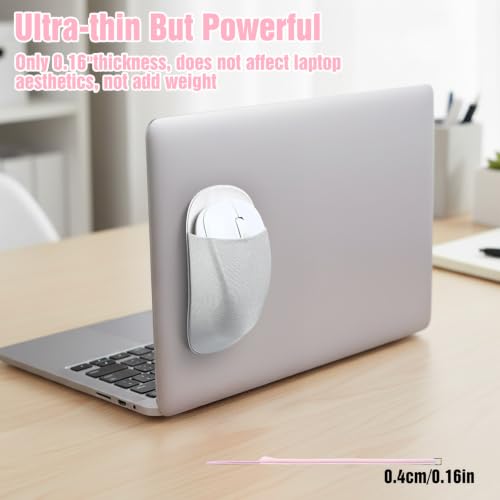 Image of Slim Mouse Holder for Laptop Stick on