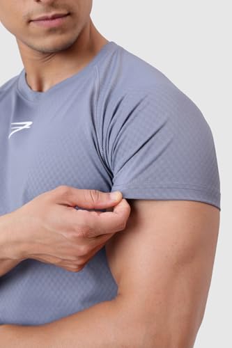 Image of FUAARK Grain Men's Slim Fit Heavyweight Stretchable Raglan Sleeves Gym & Workout Tshirt