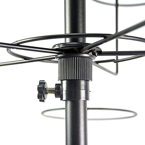 Hat Rotating Display Rack Stand 7 Tiers 35 Hats Caps Holders, Adjustable Metal Stand Hanger Rack Hat Organizer Space Saver Garage Retail Store Storage For Men's Women's Baseball Cowboy Hats (Black) #TOP5