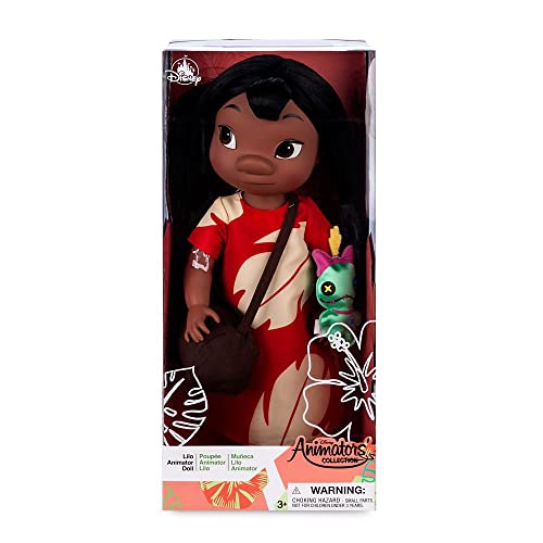 Disney Store Lilo Offizielle Puppe Animators' Collection, Lilo & Stitch, 39 cm, Spielfigur des Inselmädchens im typischen Kleid, Prinzessinenpuppe zum Sammeln, geeignet ab 3 Jahren – Bild 7