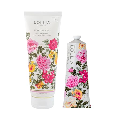 LOLLIA Always in Rose Bundle with Handcreme, 4 oz, and Showe