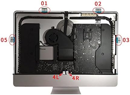 JANRI Replacement LCD Display Adhesive tape Strips For Apple iMac 21.5" A1418 (Late 2012, Late 2013, Mid 2014, 2015, Retina 4K Late 2015 mid 2017)