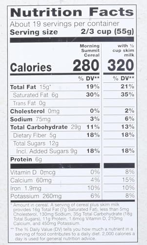 Mills Morniing Sumit Cereal, Maple Berry, 38 Oz