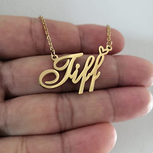 RONKAHSHOW Custom Pendant Name Necklace Customized Personalized with Heart Necklace Best Gift for Women New Year Birthday Mother’s day Christmas wedding Party4