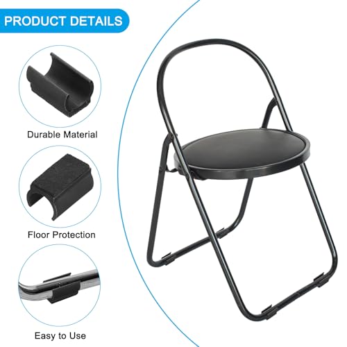 Protectores de patas de silla en forma de U rectangular con fieltro de PATIKIL 4