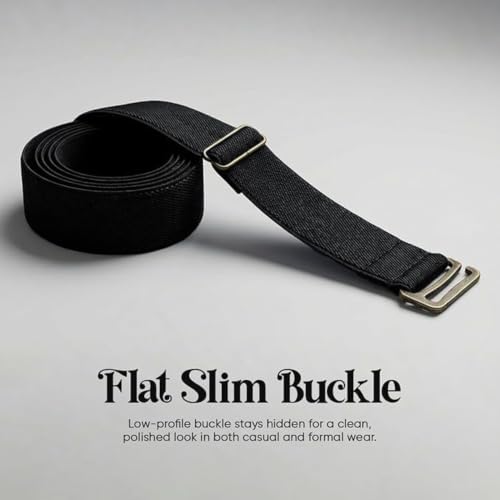 Image of Shirt Stays Elastic Adjustable Tucker Belt For Men Women,Shirt Tucker belt strap Maximum Strech,Elastic Strecheable Belt, (unisex | black)