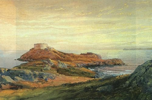 Cuadro de lienzo para salón pintura de paisaje marino histórico que eleva la estética del hogar