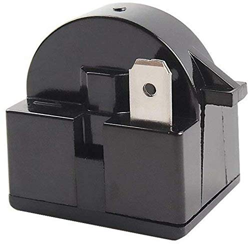 Qp2-4R7 Refrigerator Ptc Starter Relay 4.7Ohm 1Pin For Vissani Danby Compressor Relay Qp2-4.7G(1Pack/Black) #TOP4