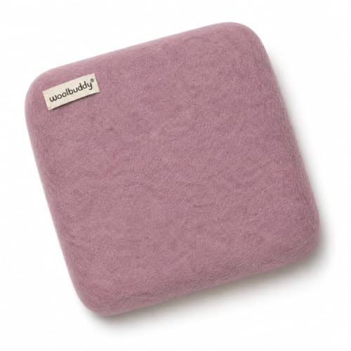 Image of Woolbuddy Needle Felting Mat 6 x 6 x 1.5 Inch (Lavender) Pure Wool Felt Pad | 100% Pure Wool Felt Pad (6 x 6 Inch), Durable Plastic-Free Needle Felting Mat, Replacement for Needle Felting Foam Pads