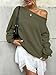 EasyGala Womens Fleece Lined Trendy Sweatshirt Off Shoulder Long Sleeve Pullover Going Out Top Oversized Work Shirt Basic Slouchy Winter Clothes 2026 Army Green Medium
