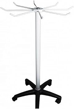 8-Peg Mobile Leaded Apron Rack - Without Glove Holder