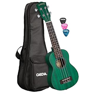 CASCHA Sopran Ukulélé pour gauchers – Acajou – Kit de démarrage – 3 médiators colorés – Sac de transport – Premium… - Les Beatles, Paul McCartney, John Lennon, RIngo Starr, George Harrison