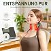 4D Nackenmassagegerät Mit Wärme, Massagegerät Nacken, Nackenmassage, Neck Massager Mit 3 Massagestufen 2 Temperaturstufen, Elektrische Schulter Massagegerät für Nacken,Zuhause,Büro,Reisen