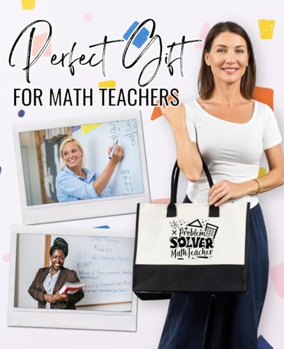 Bolsa Tote de Lona para Maestras de Matemáticas miniatura 6