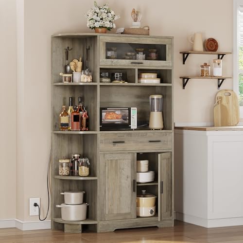 DWVO Farmhouse Kitchen Pantry Cabinet, 67
