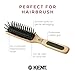 Kent PF20 Narrow Cushion Paddle Brush - Taming Fat Pins, Detangling Long Thick and Curly Hair, Scalp Massager and Growth Stimulator for All Hair Types, Made in England
