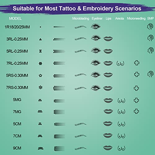 Inkchum Tattoo Cartridge Needles 20Pcs Disposable Tattoo Needles 0801Rl 0.25Mm Round Liner With Membrane Safety Cartridges For Wormhole, Mast, Dragonhawk, Ambition, Hawink, Solong, Stigma And More #TOP5