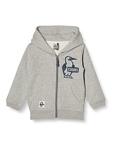 チャムス CHUMS スウェットパーカー ジュニア キッズブービーロゴジップパーカー Kid's Booby Logo Zip Parka CH20-1066 H/Gray