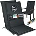 LILENO HOME Gartenstuhl Auflagen [2er Set - Hochlehner] in Anthrazit