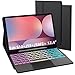 ROOFEI 12.4 Zoll Galaxy Tab S9+/S9FE+/S10+ Plus Hülle mit Tastatur: Abnehmbar Tastatur mit Touchpad & 3-Zozen-7-Farbige Beleuchtung - Kabellose Deutsches QWERTZ-Layout Tastatur Tab S9 Plus/S10 Plus MI 4 günstig Kaufen-ROOFEI 12.4 Zoll Galaxy Tab S9+/S9FE+/S10+ Plus Hülle mit Tastatur: Abnehmbar Tastatur mit Touchpad & 3-Zozen-7-Farbige Beleuchtung - Kabellose Deutsches QWERTZ-Layout Tastatur Tab S9 Plus/S10 Plus