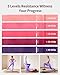 Home Pilates Kit for Women, Essentials Pilates Equipment Set with 14‘’ Pilates Ring and Mini Ball, 5 Resistance Bands & Accessories, Tutorial Charts, Pilates Ring Set for Beginners Workout at Home