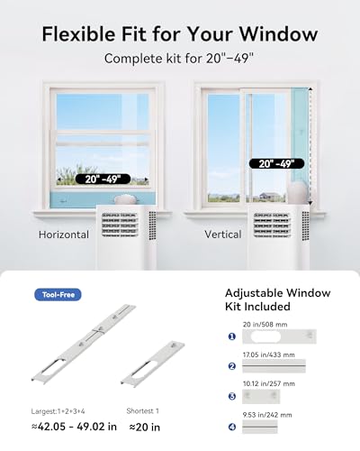 Image of Feelfunn 10,000 BTU Portable Air Conditioner - Cools 450 Sq. Ft., 3-in-1 Portable AC Unit with Cool /Fan /Dehumidifier /Sleep, Quiet AC with LED Display, Remote & 24H Timer, for Bedroom, Dorm, Apartment