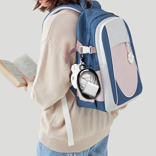 Image of VATTU PVC Transparent Storage Bag for Cable, Chargers, Earphones - Portable Travel Organizer with Quick Release Buckle, Waterproof Small Bag