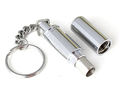 Cigar Punch Keychain Polish Silver Twist Cut - Tub Style Punch 7 mm Hole