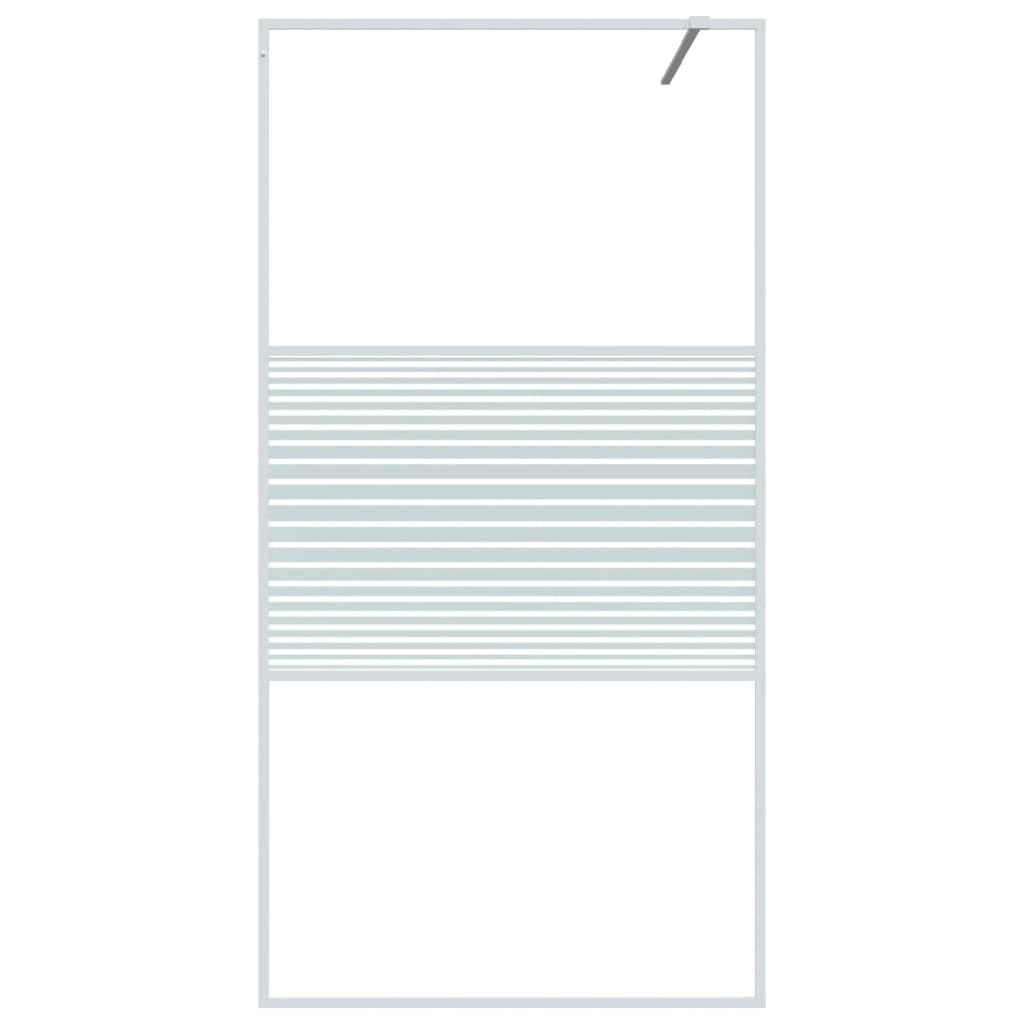 Parete Doccia Walk in Bianca 100x195 cm Vetro Trasparente ESG,Parete per Doccia Walk-in,Parete Doccia,Componenti Doccia,Pareti Doccia-152152
