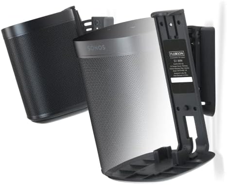 Flexson Wall Mount for SONOS One (Pair, Black)