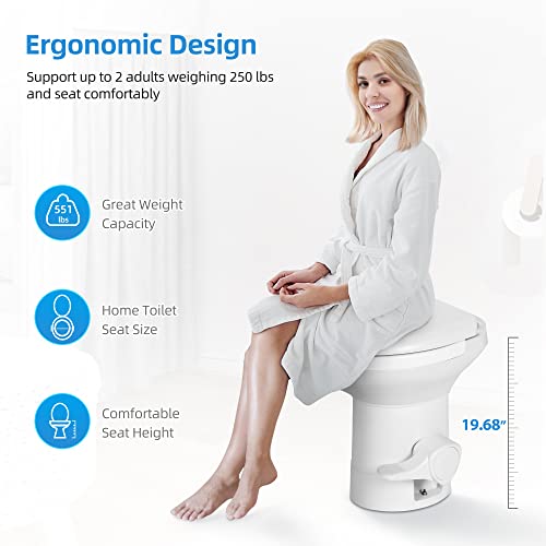 Yitahome BFTLPT-2000 Rv Toilet With Pedal Flush thumb #3