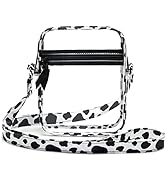 Clear Crossbody Bag, Stadium Approved for Concerts,Clear Shoulder Bag Adjustable Strap With front...