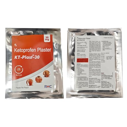 Image of Rusan KT-Plast 20mg Ketoprofen Transdermal Patch - Mild to Moderate Pain Relief | 5 Patches