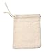Mandala Crafts 3X4 Muslin Drawstring Bags Cotton Fabric Sachets Pouches - 100-Pack Cloth Drawstrings Gift Bags for Treat Cooking Spice Jewelry