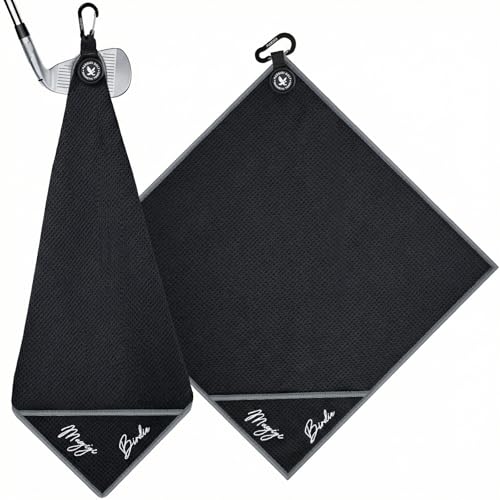 Magnetic Golf Towel 18" x 18" with Clip Exclusive Cleaning