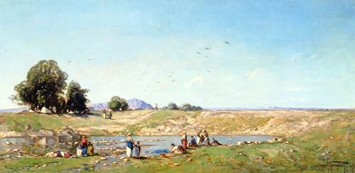 Pintura famosa la Valle della Durance cuadro decorativo Paul Camille Guigou lienzo 60x90