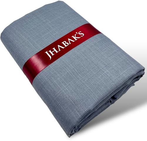 Image of JHABAK'S Unstitched Cotton Blend Solid Shirt & Trouser Fabric - 2.25 m Shirt Cloth - 1.20 m Pant Piece