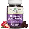 Womens Menopause Gummies with Dong Quai – Menopause Vitamins for Women with Ashwagandha – Holistic Support for Hot Flashes Night Sweats and Mood Swings – Pre & Post Supplements – 60 Count